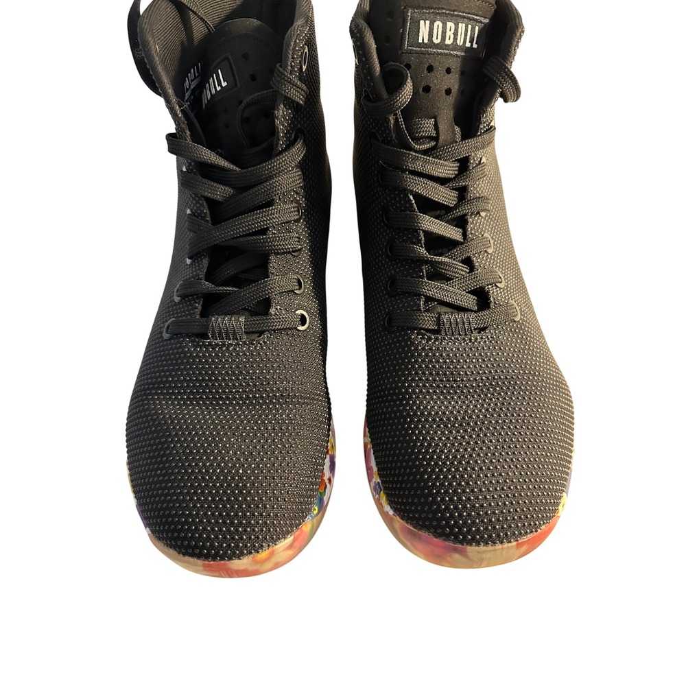 NOBULL Outwork High Top Training Shoe Women's Size  9.5 Black Floral SuperFabric - Picture 5 of 10